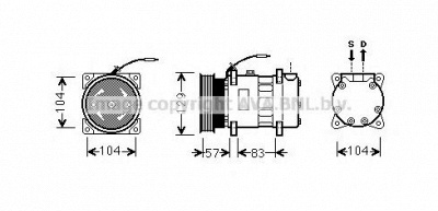 AVA QUALITY COOLING rtk436 -  Компрессор, кондиционер